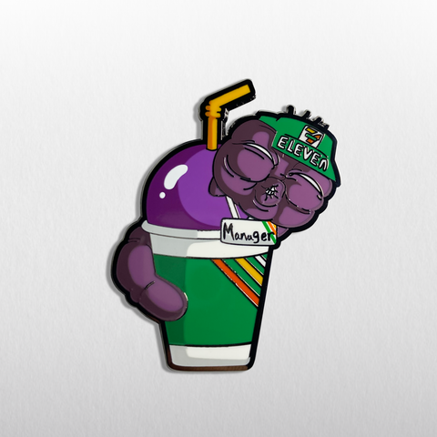 Hollow Purple Slurpee pin