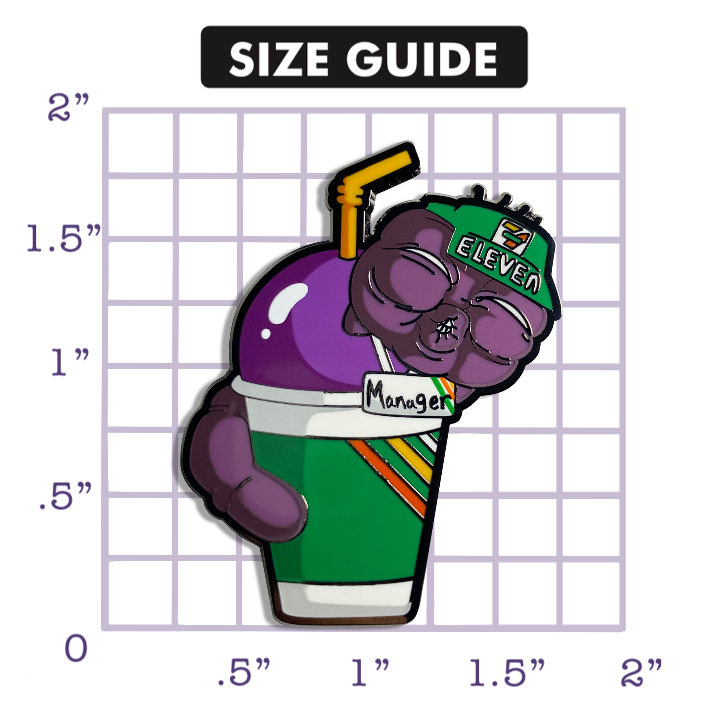 Hollow Purple Slurpee pin