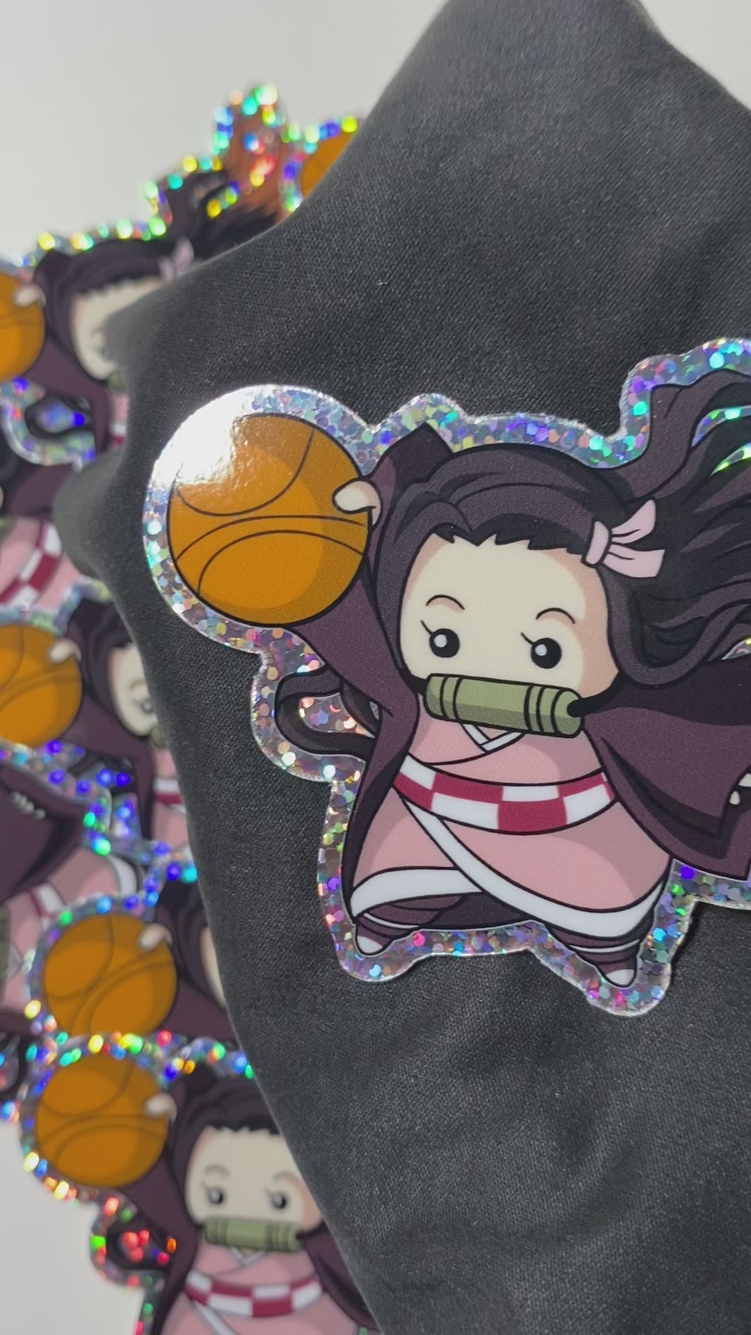 Ballin Nezuko glitter sticker