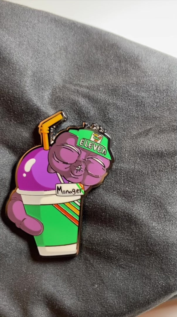 Hollow Purple Slurpee pin